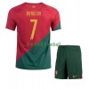 Maillot de Supporter Portugal Cristiano Ronaldo 7 Domicile Coupe du Monde 2022 Pour Enfant